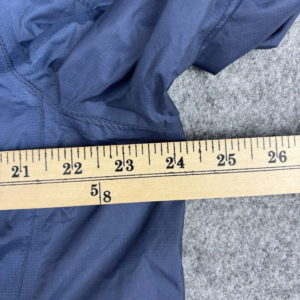 LL Bean TEK Jacket Mens Large‎ Blue Hooded Full Zip Rain Windbreaker Coat Casual